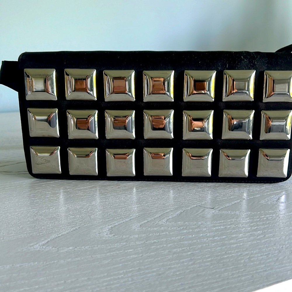 Mini metal bag.